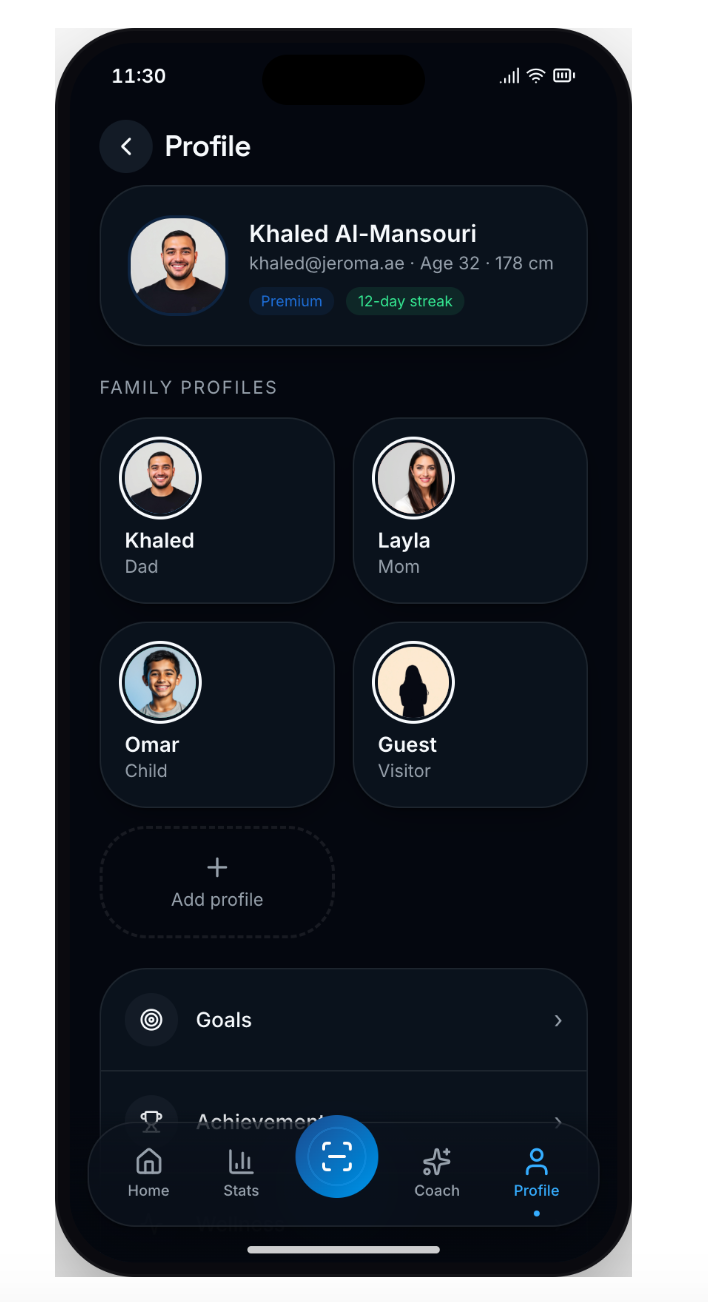 App screen